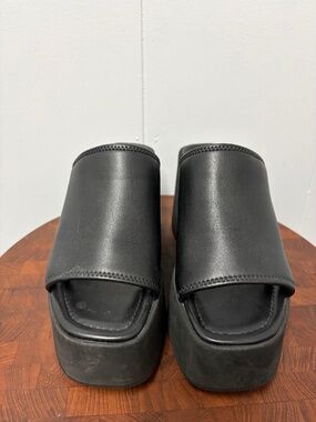 Michael Kors Women's Black Platform Slide Sandals Size 7